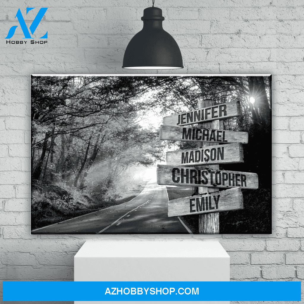 Autumn Road Multi Canvas And Poster,Canvas Prints,Wall Decor Visual Art