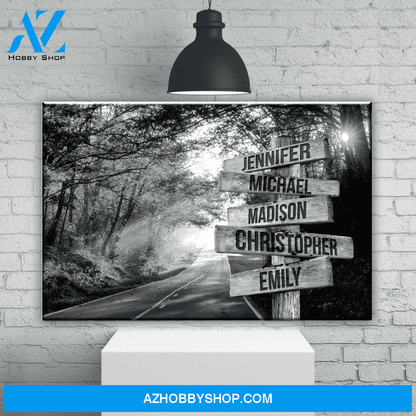 Autumn Road Multi Canvas And Poster,Canvas Prints,Wall Decor Visual Art