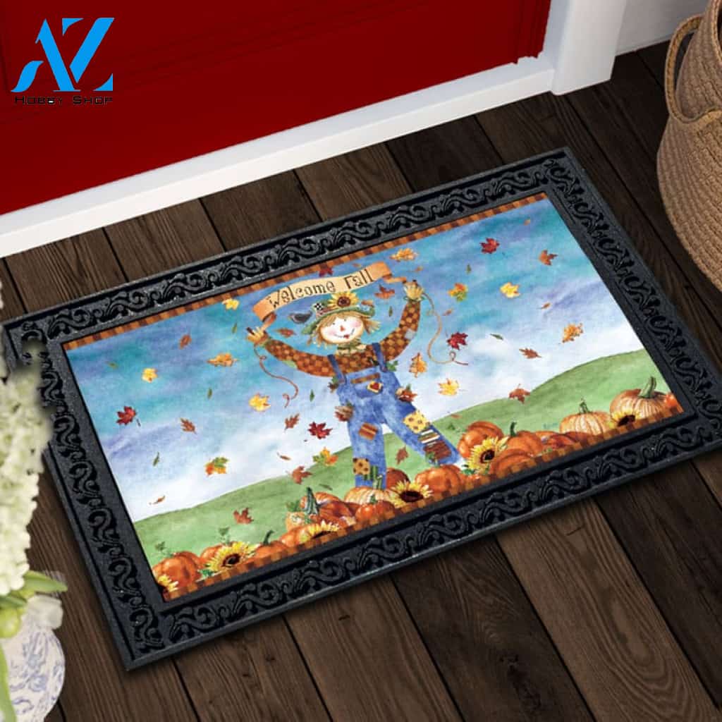 Autumn Scarecrow - Doormat - 18" x 30"