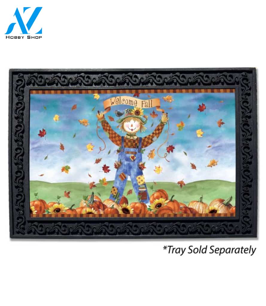 Autumn Scarecrow - Doormat - 18" x 30"
