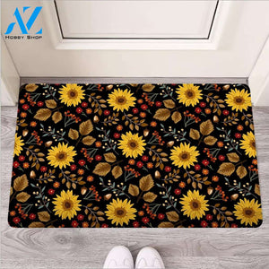 Autumn Sunflower Door Mat