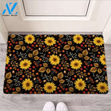 Autumn Sunflower Door Mat