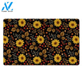 Autumn Sunflower Door Mat