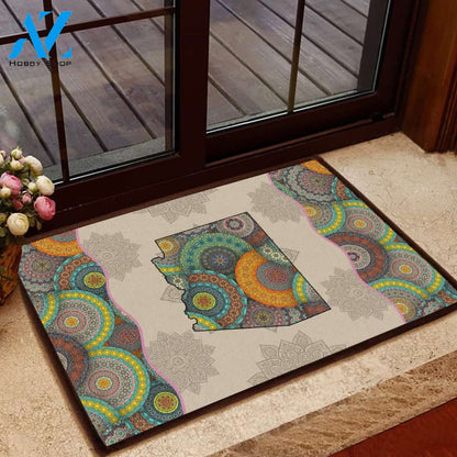 Awesome Arizona Mandala Doormat | Welcome Mat | House Warming Gift