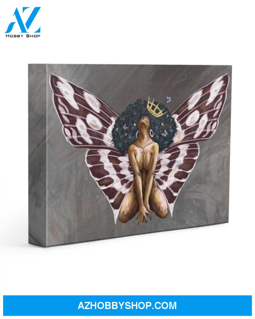 Awesome Black Queen Butterfly Gift For Black Girl Matte Canvas Matte Canvas