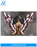 Awesome Black Queen Butterfly Gift For Black Girl Matte Canvas Horizontal Poster