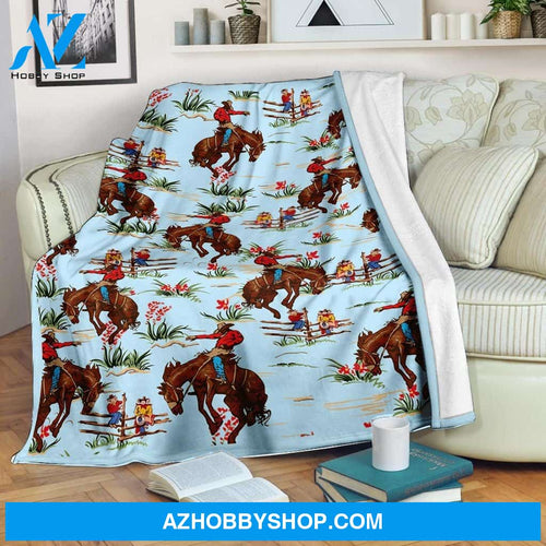 Awesome Cowboy Fleece Blanket
