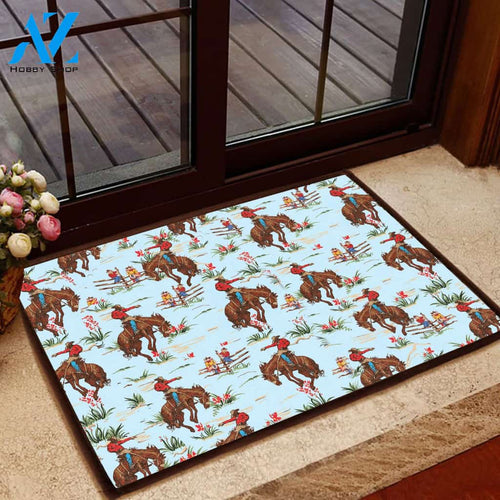 Awesome Cowboy Welcome Doormat