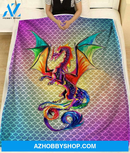 Awesome Dragon Fleece Blanket