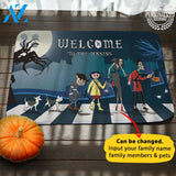 Awesome Halloween House Name Personalized Doormat