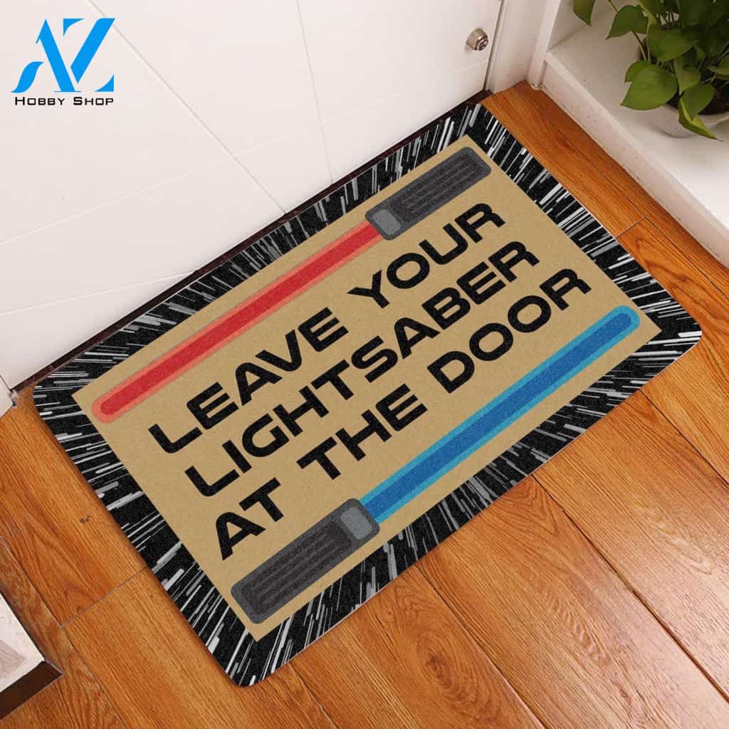 Awesome Limited Gift Leave Your Lightsaber At The Door H14827 - Door Mat | Welcome Mat | House Warming Gift