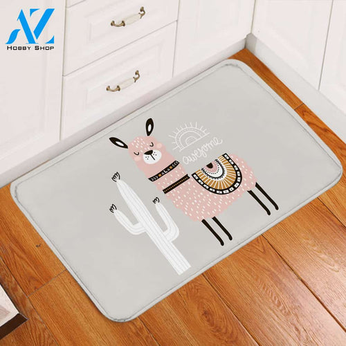 Awesome Llama Door Mat