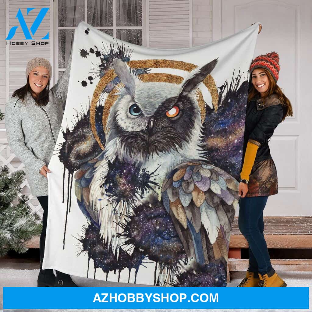 Awesome Owl Fleece Blanket