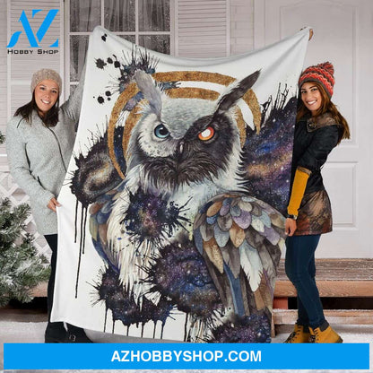 Awesome Owl Fleece Blanket