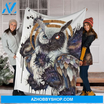 Awesome Owl Fleece Blanket