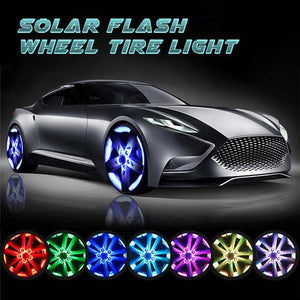  Car Tire Motorcycle Light Solar Flash Wheel Tire Light