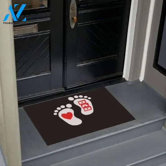 Baby Love Dad Doormat Welcome Mat Housewarming Gift Home Decor Funny Doormat Gift For Friend Gift For Dad Lovers Halloween Day Gift