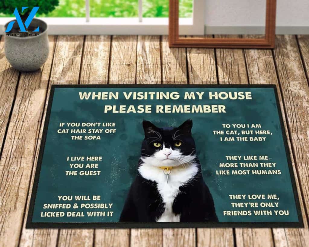 Back Cat To You I Am The Cat But Here I Am The Baby Doormat Welcome Mat Housewarming Gift Home Decor Funny Doormat Best Gift Idea For Cat Lovers