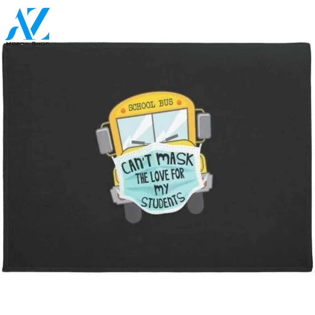 Back To School Bus Lovely Bus Funny Indoor And Outdoor Doormat Warm House Gift Welcome Mat Birthday Gift For Kids Student Class Teacher School