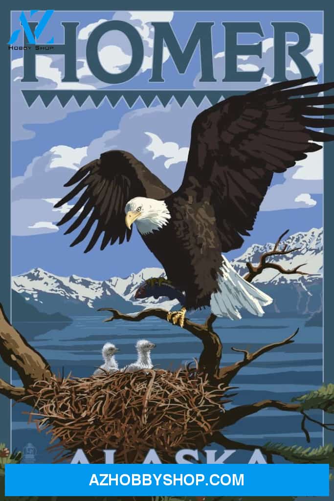 Bald Eagle And Chicks Homer Alaska