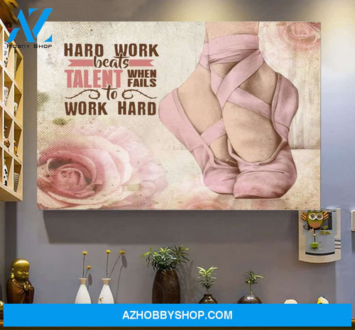Baller Inspired Motivation Quote Horizontal Wall Art Canvas Prints Unique Gifts