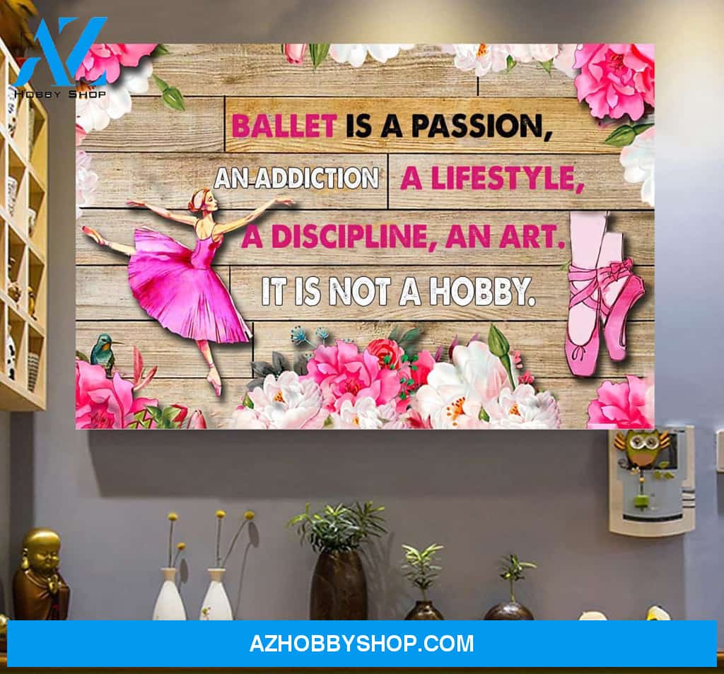Baller Is A Passion Inspired Motivation Quote Horizontal Wall Art Canvas Prints Unique Gifts