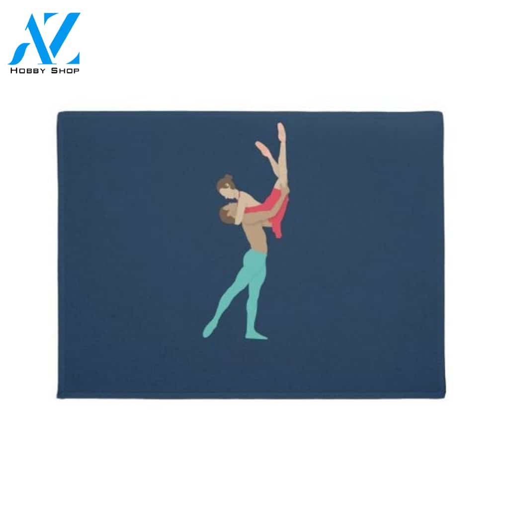 Ballet Couple Indoor and Outdoor Doormat Warm House Gift Welcome Mat Gift for Friend Family