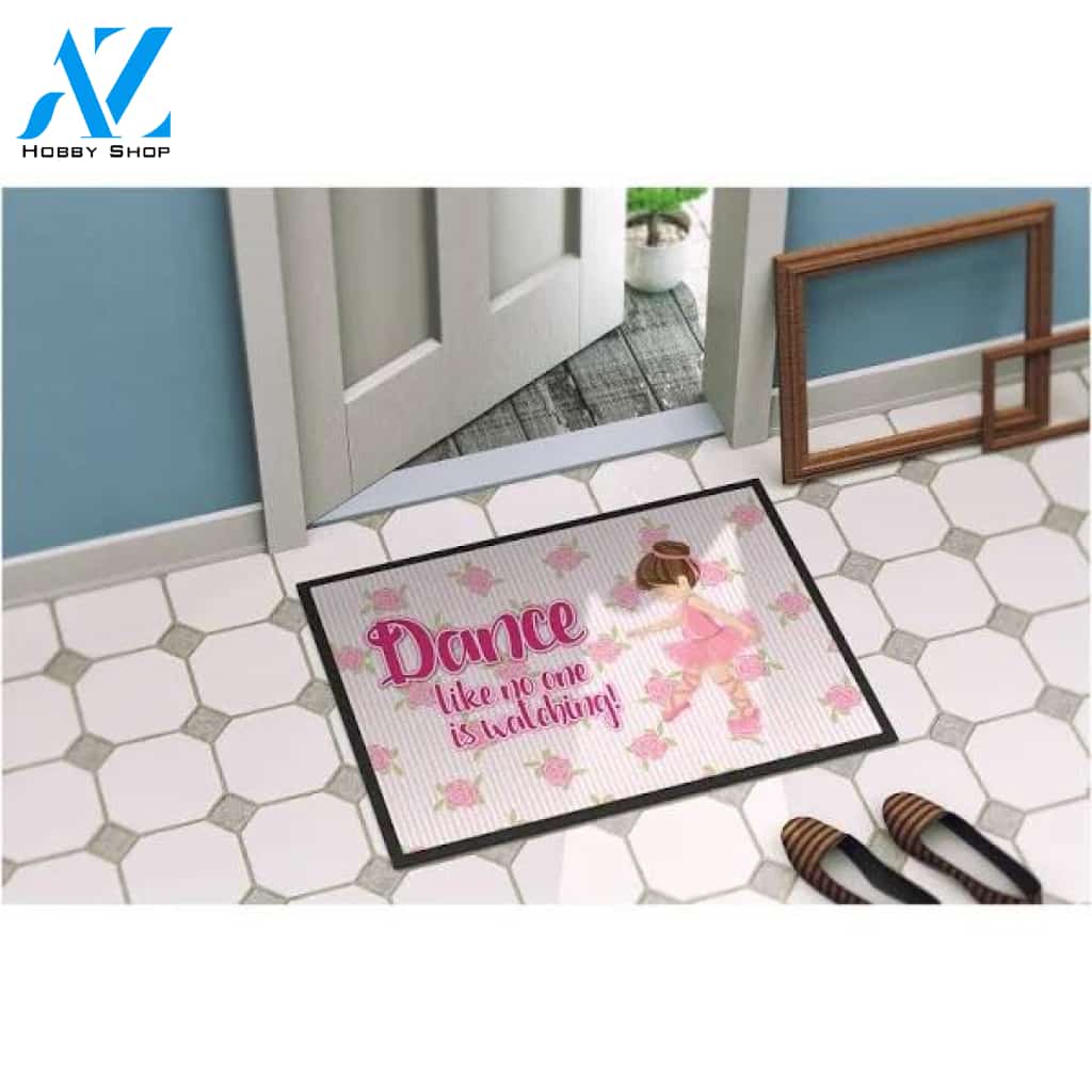 Ballet Dance Brunette Indoor and Outdoor Doormat Warm House Gift Welcome Mat Gift for Friend Family