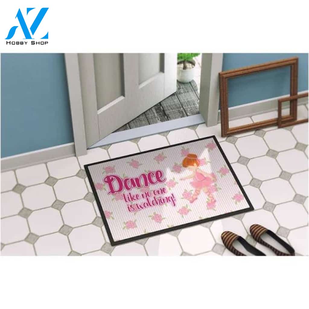 Ballet Dance Red Hair Doormat Welcome Mat House Warming Gift Home Decor Funny Doormat Gift Idea