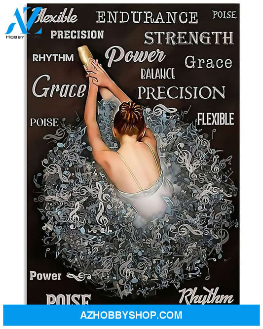 Ballet Dancers Poster Grace Power Precision Wall Decor