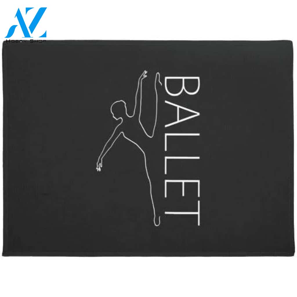 Ballet Developpe Indoor and Outdoor Doormat Warm House Gift Welcome Mat Gift for Friend Family