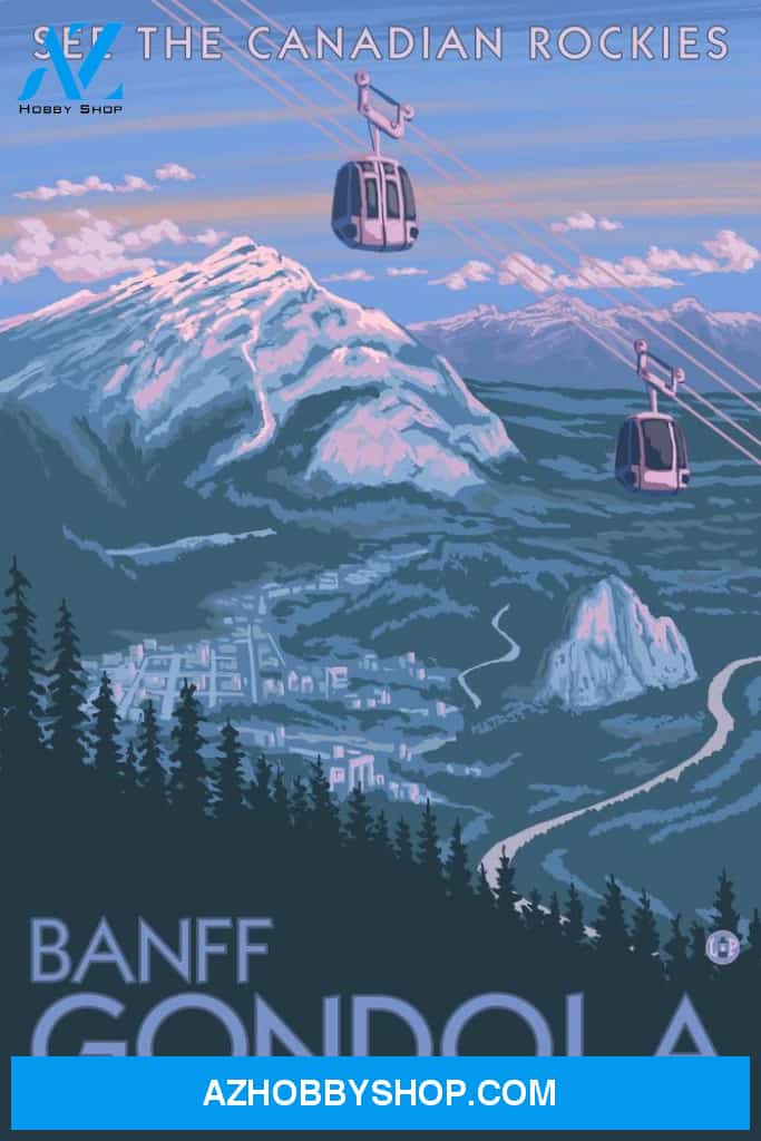 Banff Alberta Canada View Of Banff Gondola