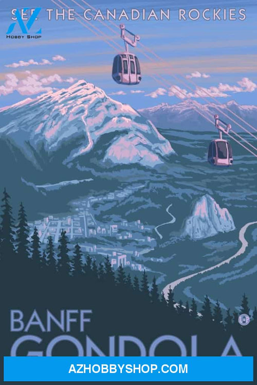 Banff Alberta Canada View Of Banff Gondola