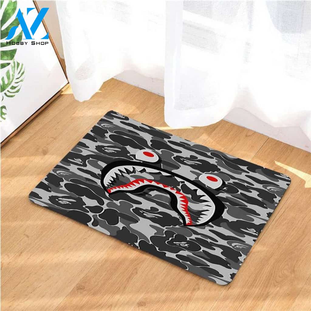 bape shark face doormats