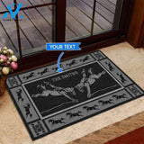 Bareback Bronc Black Version Custom Doormat | Welcome Mat | House Warming Gift