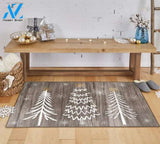 Barnwood Wonderland Driftwood Christmas Tree Doormat Indoor And Outdoor Mat Entrance Rug Sweet Home Decor Housewarming Gift Gift Friend Family Christmas Holiday