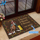 Barrel racing 3 Barrels 2 Hearts 1 Dream Custom DOORMAT | Welcome Mat | House Warming Gift
