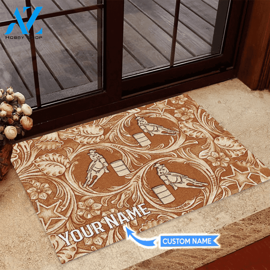 Barrel Racing Basic Custom Doormat | Welcome Mat | House Warming Gift