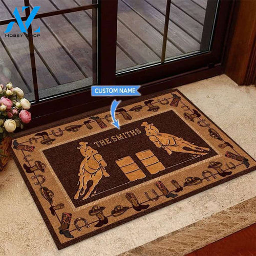 Barrel Racing Classical Custom Doormat | Welcome Mat | House Warming Gift