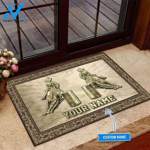 Barrel Racing Luxurious Custom Doormat | Welcome Mat | House Warming Gift