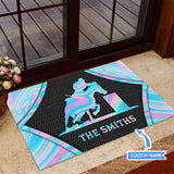 Barrel Racing Personalized Custom Name Doormat Welcome Mat