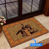 Barrel Racing Personalized Custom Name Doormat Welcome Mat