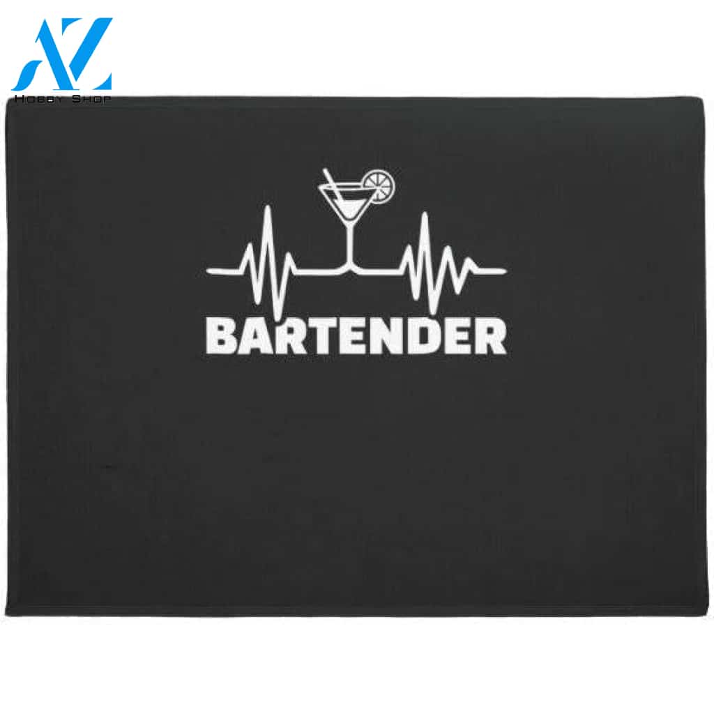 Bartender Frequency Doormat Welcome Mat House Warming Gift Home Decor Funny Doormat Gift Idea
