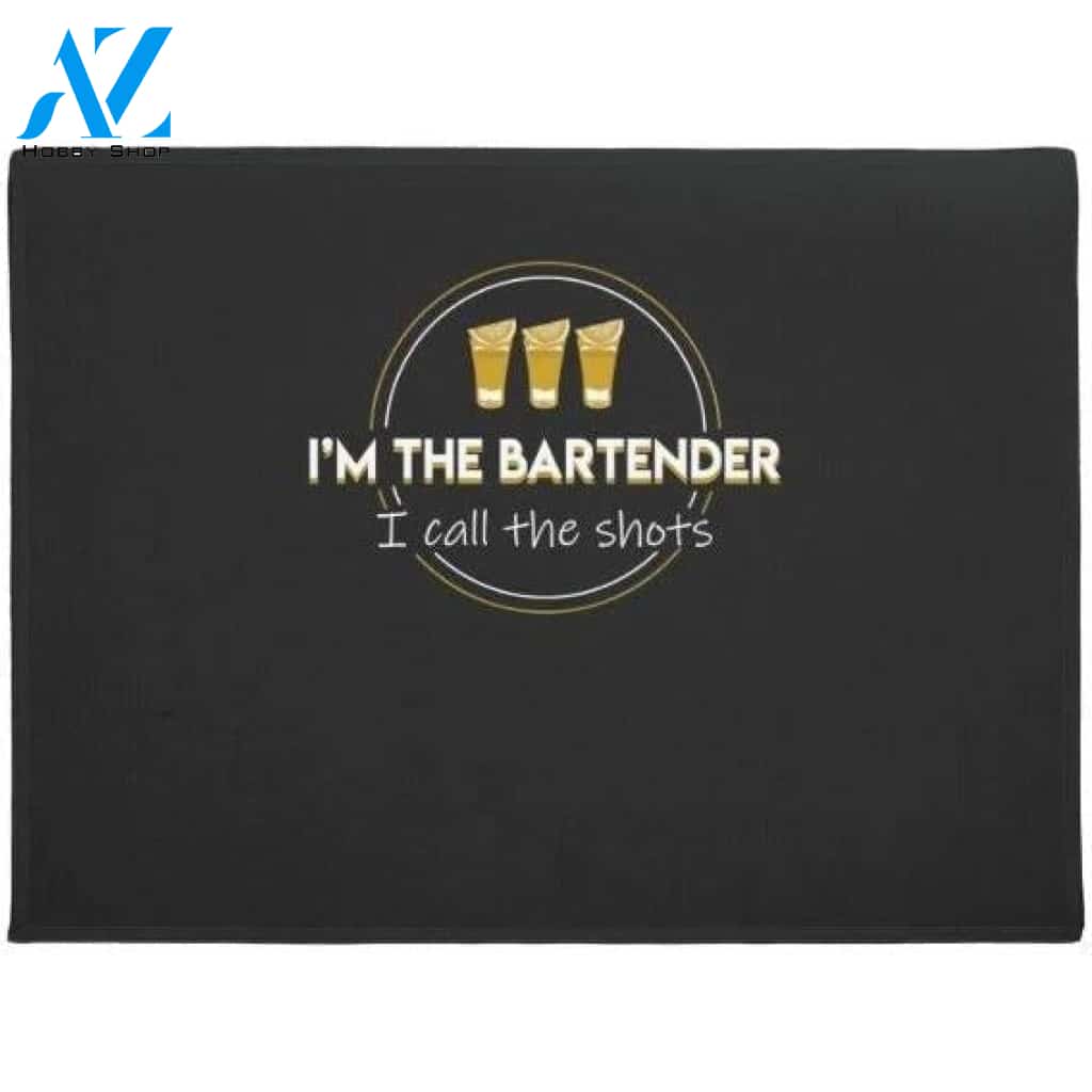 Bartender I Call The Shot Jobs Pride Doormat Welcome Mat House Warming Gift Home Decor Funny Doormat Gift Idea