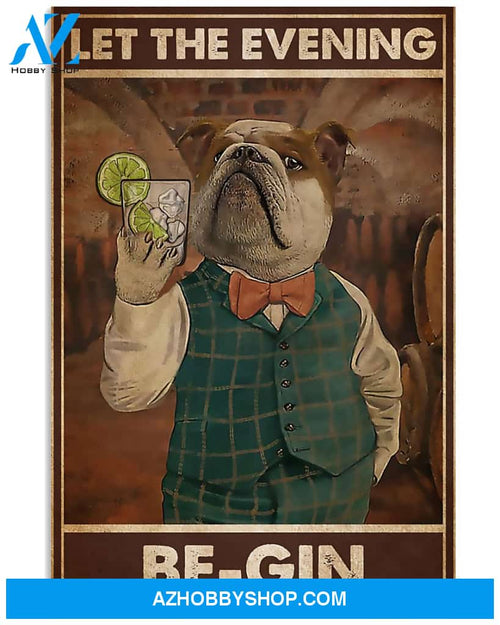 Bartender Poster Let The Evening Begin Wall Decor