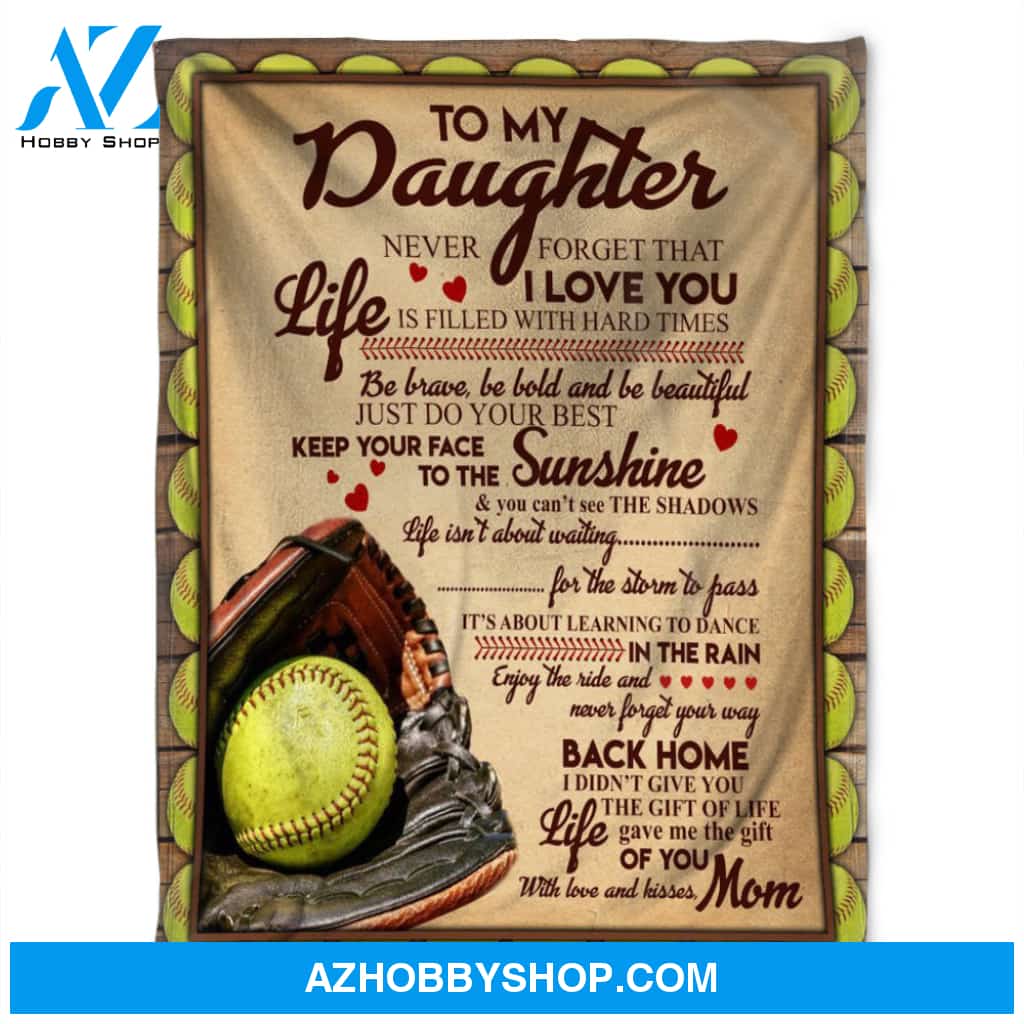 Baseball Blanket, Life Is Filled With Hard Times,Soft Blanket.Gift Home Decor Bedding Couch Sofa Soft and Comfy Cozy