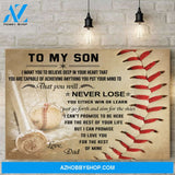 Baseball Canvas Prints Wall Art - Perfect Gift For Son - Matte Canvas