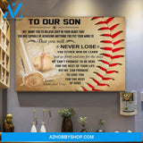 Baseball Canvas Prints Wall Art - Perfect Gift For Son - Matte Canvas (New Custom)