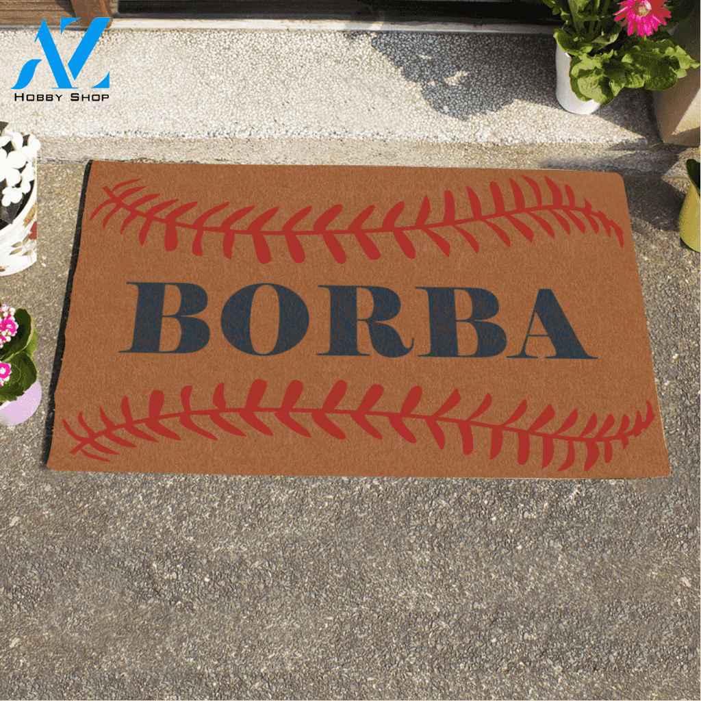 Baseball Doormat Family Name Printed Doormat Home Decor