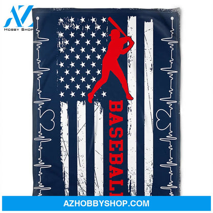 Baseball Flag Blanket, Fleece Blanket, Soft Blanket.Gift Home Decor Bedding Couch Sofa Soft and Comfy Cozy